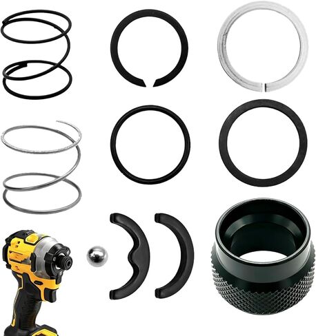 Collar Spring Steel Ball Replacement Kit for Dewalt DCF850B DCF850 DCF845N DCF850N Atomic Cordless Impact Driver, N864734 NA202231 N921819 in Kuwait