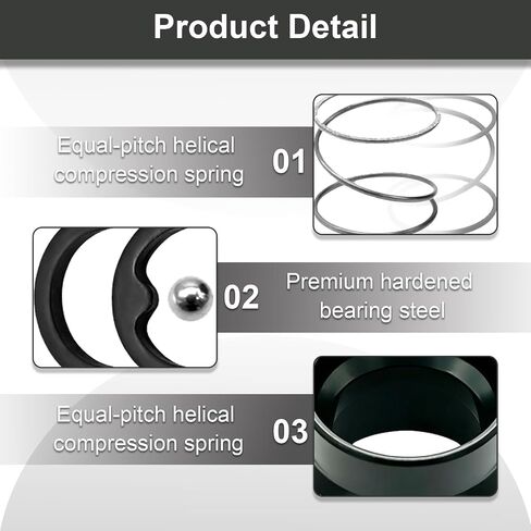 Collar Spring Steel Ball Replacement Kit for Dewalt DCF850B DCF850 DCF845N DCF850N Atomic Cordless Impact Driver, N864734 NA202231 N921819 in Kuwait
