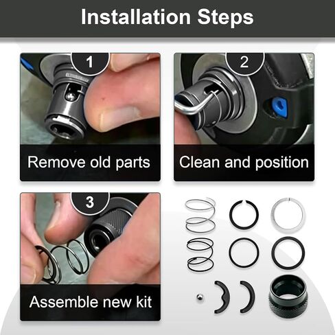 Collar Spring Steel Ball Replacement Kit for Dewalt DCF850B DCF850 DCF845N DCF850N Atomic Cordless Impact Driver, N864734 NA202231 N921819 in Kuwait
