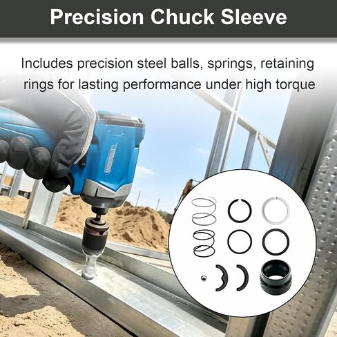 Collar Spring Steel Ball Replacement Kit for Dewalt DCF850B DCF850 DCF845N DCF850N Atomic Cordless Impact Driver, N864734 NA202231 N921819 in Kuwait