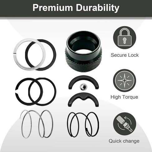 Collar Spring Steel Ball Replacement Kit for Dewalt DCF850B DCF850 DCF845N DCF850N Atomic Cordless Impact Driver, N864734 NA202231 N921819 in Kuwait