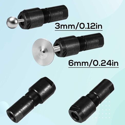 4pcs Angle Grinder to Straight Chuck Adapter Set, 3mm/0.12in 6mm/0.24in Angle Grinder Conversion Kit with 5/8-11 Arbor for Grinding Polishing Carving Tools Drill Press Cutting Attachments Accessories in Kuwait