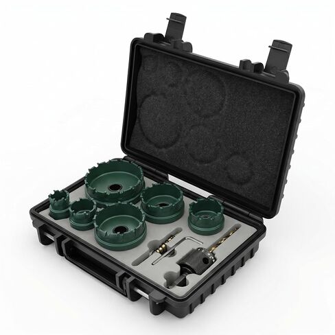 1-3/8 Inch Carbide Hole Saw - Quick Change, Tungsten Carbide Cutting Teeth, Heavy Duty Hole Saw for Electricians and Professionals (1-3/8“ Hole Saw) in Kuwait