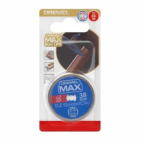 Dremel MAX High Performance Cutting Wheel (SC456DM) Metal Cutting Disc with EZ SpeedClic System, 38mm, Max Life Durability in Kuwait