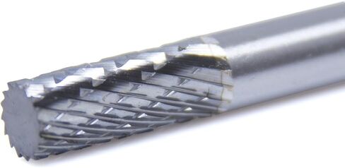 Benchmark Abrasives Cylindrical Shape Premium Double Cut Tungsten Carbide Burr for Metal Wood Welding High-Speed Die Grinders enclosed in Plastic Capsule 1/4" Shank (SA-1) in Kuwait