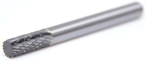 Benchmark Abrasives Cylindrical Shape Premium Double Cut Tungsten Carbide Burr for Metal Wood Welding High-Speed Die Grinders enclosed in Plastic Capsule 1/4" Shank (SA-1) in Kuwait