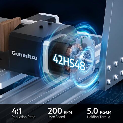 Genmitsu Rotary Module for CNC Router Machine, 184mm Clamp Range, Compatible with 3018-PROVer V2, 3020-PRO Ultra, 3020-PRO MAX V2 CNC Machine in Kuwait