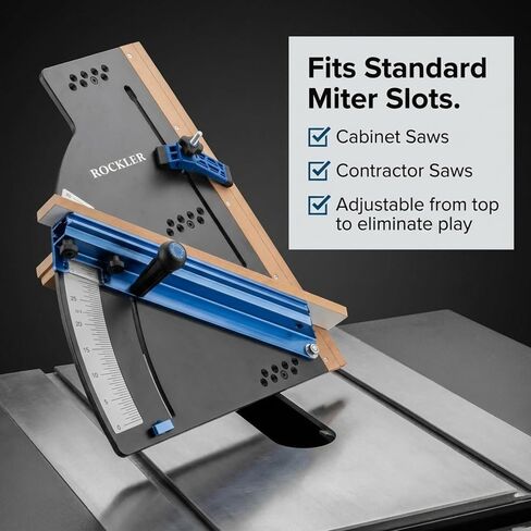 Rockler Table Saw Crosscut Sled with Telescoping Fence & Flip Stop | Crosscut Sled – Accurate Crosscuts – Table Saw Sled – Telescoping Fence – Flip Stop Included in Kuwait