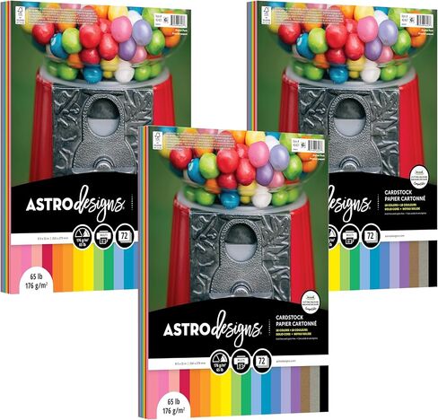 NEENAH Creative Collection Classics Specialty Cardstock Starter Kit, 8.5 X 11 Inches, 72 Count Assortment (46407-02) in Saudi Arabia
