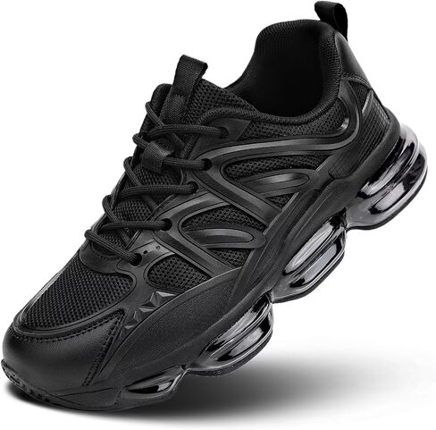 Kundork Womens Running Shoes Air Cushion Casual Walking Tennis Chunky Sneakers Non-Slip Breathable Comfortable Gym Work Trainers in Kuwait