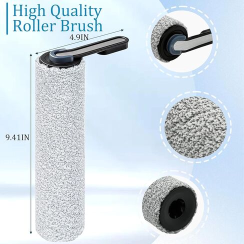 Floor ONE S5 Brush Roller and Filter Replacement for Tineco S5 Pro 2 Vacuum | Fit S5 Blue & S5 Pro Cordless Wet Dry Vacuum Cleaner (NOT for S5 Combo), 2 Roller Brushes and 3 Filters, Value Pack, Washable in Saudi Arabia