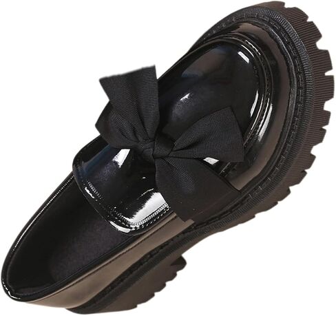 Women's Fashion Decorated Round-Toe Low-Cut Mid-Heel Comfort Loafers in Kuwait