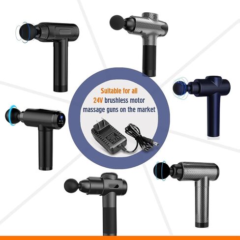 Massage Gun Charger 24V, Charger for Massage Gun Input: 100-240V ~ 50/60Hz 0.8A Output: DC 25.2V-1.0A in Kuwait