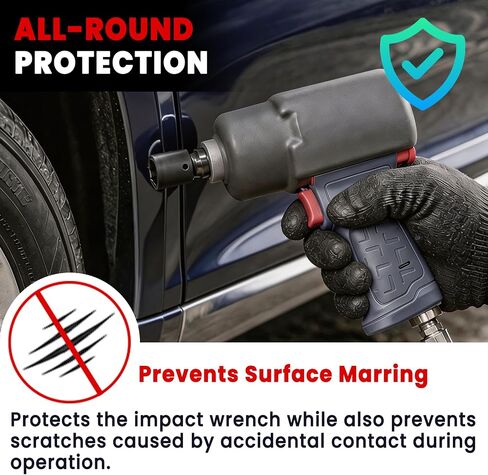 2235M-BOOT Protective Boot Compatible with Ingersoll Rand 2235 Series 1/2" Air Impact Wrench, Heavy-Duty Rubber Pneumatic Tool Cover Providing Shock-Absorbing and Anti-Scratch and Surface Protection in Kuwait