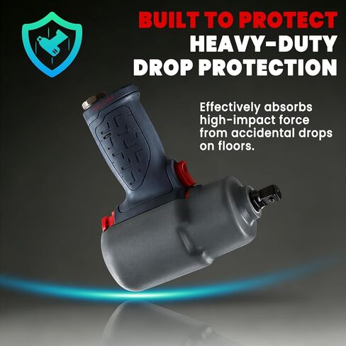 2235M-BOOT Protective Boot Compatible with Ingersoll Rand 2235 Series 1/2" Air Impact Wrench, Heavy-Duty Rubber Pneumatic Tool Cover Providing Shock-Absorbing and Anti-Scratch and Surface Protection in Kuwait