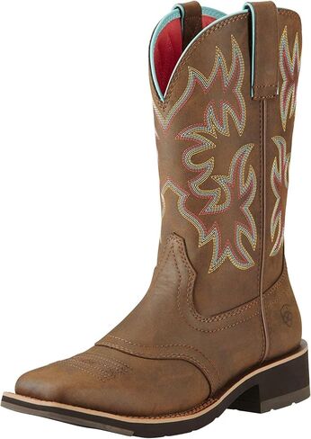 Ariat 100186769C Women's Delilah Western Boot Toasted Brown 9C in Kuwait