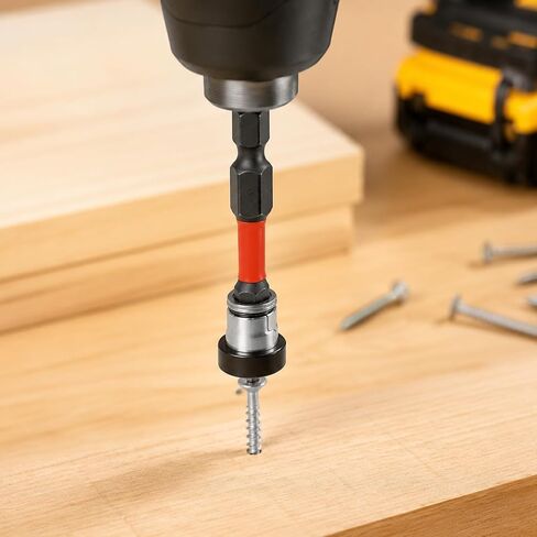 6 Pcs Magnetic Drywall Screw Setter, 1/4" Hex Shank Drill Positioning Tools with Detachable Aluminum Depth Collar, Adjustable Depth PH2 Positioning Bits for Plasterboard Screws in Kuwait