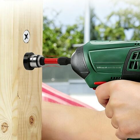 6 Pcs Magnetic Drywall Screw Setter, 1/4" Hex Shank Drill Positioning Tools with Detachable Aluminum Depth Collar, Adjustable Depth PH2 Positioning Bits for Plasterboard Screws in Kuwait