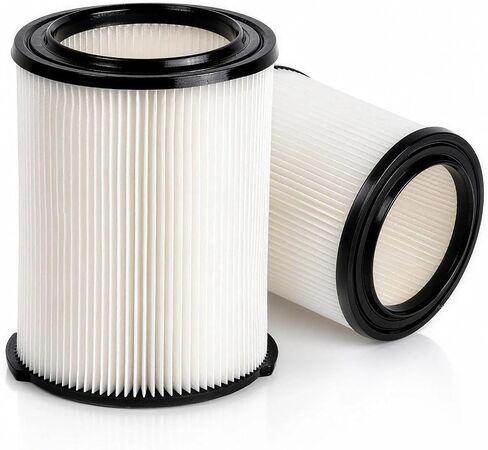 VF4000 Replacement Filter 2 Pack for RIDGID WD0600 WD0620 WD0670 WD1250 WD1450 Wet Dry Vacuum, Compatible with Shop-Vac 5–20 Gallon, Craftsman 17816, Husky 6–9 Gallon Cartridge Filter in Kuwait