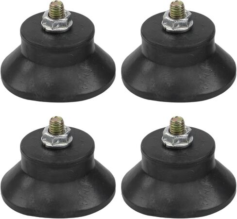 4 Pack Air Compressor Foot Pad 45x20mm M6 Thread Rubber Vibration Isolator Shockproof Non-Slip Mounting Feet with Screws for Air Pumps Oil-Free Machines in Kuwait