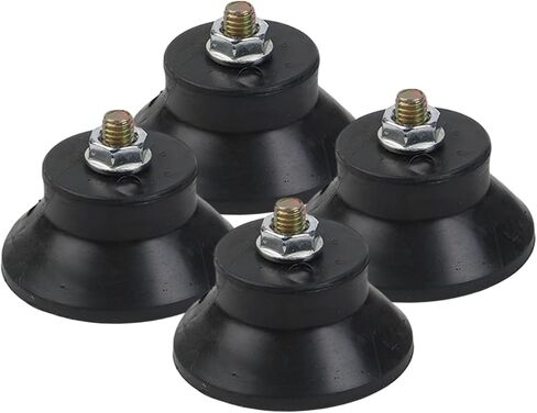 4 Pack Air Compressor Foot Pad 45x20mm M6 Thread Rubber Vibration Isolator Shockproof Non-Slip Mounting Feet with Screws for Air Pumps Oil-Free Machines in Kuwait