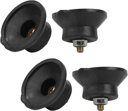 4 Pack Air Compressor Foot Pad 45x20mm M6 Thread Rubber Vibration Isolator Shockproof Non-Slip Mounting Feet with Screws for Air Pumps Oil-Free Machines in Kuwait