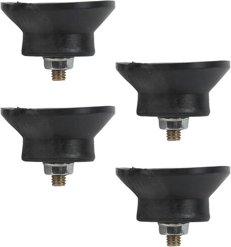 4 Pack Air Compressor Foot Pad 45x20mm M6 Thread Rubber Vibration Isolator Shockproof Non-Slip Mounting Feet with Screws for Air Pumps Oil-Free Machines in Kuwait