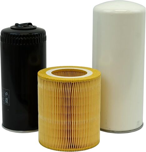 Replacement Maintenance Kit for Quincy QRS/QGS 20 & 25 HP Machines. 3 Piece Kit including Separator, Oil Filter & Air Filter in Kuwait