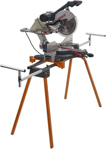 Skil 10" Dual Bevel Sliding Compound Miter Saw (MS6305-00) and BORA Portamate PM-4000 Heavy Duty Folding Miter Saw Stand with Tool Mounting Bars in Kuwait