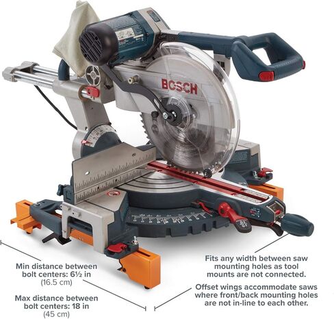 Skil 10" Dual Bevel Sliding Compound Miter Saw (MS6305-00) and BORA Portamate PM-4000 Heavy Duty Folding Miter Saw Stand with Tool Mounting Bars in Kuwait