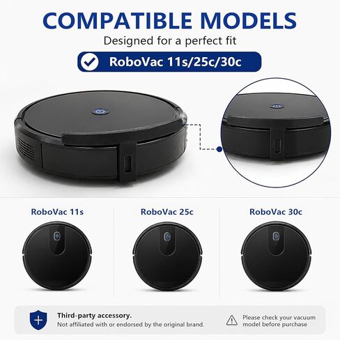 Bumper Guard Compatible with Eufy RoboVac 11s/25c/30c | Prevents Vacuum from Getting Stuck Under Couch & Furniture, Easy Clip-On Protector, No Tools Needed in Kuwait