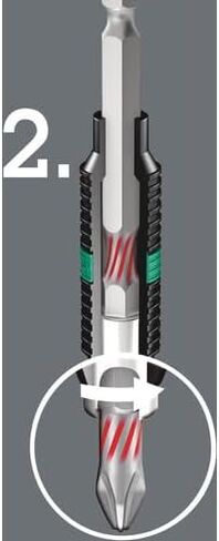 Wera 05056681001 840/1 Btz Hex-Plus Sw 2.0 X 25 Mm Bits For Hex Socket Screws in Kuwait