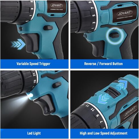 Cordless Telescoping Power Drill&Cleaning Tools with 2-Max 20V Batteries and 2.0A Charger 2-in-1 Cordless Pole Drill and Cleaning Brush from 5.3 to 15ft&Head Pivots 180° Telescoping Pole in Kuwait