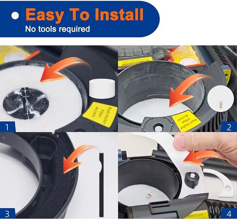 Filter Replacement for Shark EveryMess & MessMaster Portable Wet Dry Vacuum | Fits Model VX100 VX102BRN UV105 VS101 VS100, Pre-Motor filters Part #XFFKVS100; Post-Motor Filter Part #XPMFVS100 in Kuwait