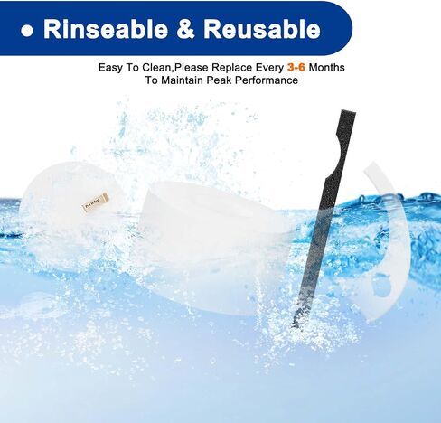 Filter Replacement for Shark EveryMess & MessMaster Portable Wet Dry Vacuum | Fits Model VX100 VX102BRN UV105 VS101 VS100, Pre-Motor filters Part #XFFKVS100; Post-Motor Filter Part #XPMFVS100 in Kuwait
