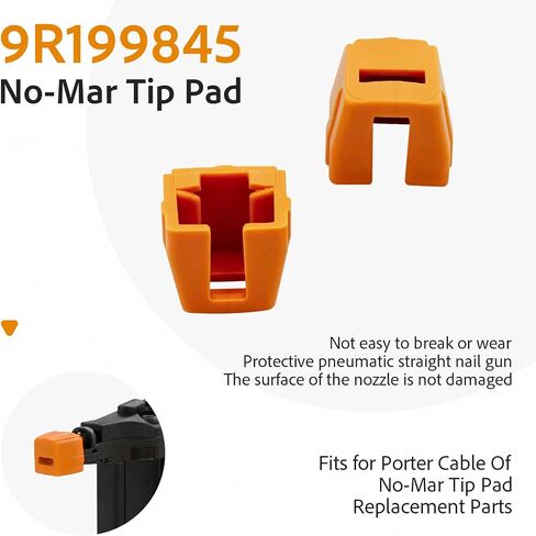 9R199845 No-Mar Tip Pad For Porter Cable Nailer No-Mar Tip Pad BN200SB 9R199845-2 (5 Pack) in Kuwait