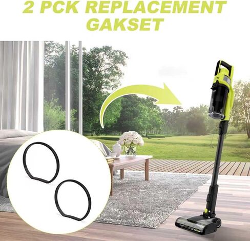 Vacuum Dust Bin Gasket for Ryobi 18V Stick Vacuum, 2-Pack, Compatible with L3D005, PCL720, PBLSV716, PBLSV717 in Kuwait