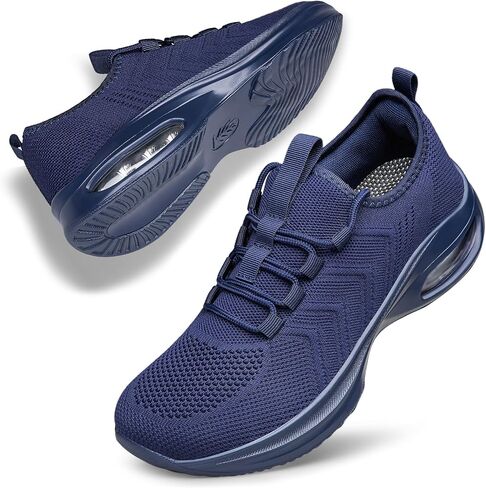 Women's Slip On Walking Shoes Wide Toe Box Tennis Shoes Non Slip Running Extra Wide Width Sneakers Comfortable Breathable Sock Athletic Gym Workout Cross Training Zapatos para Mujer Navy Blue Size 11 in Kuwait