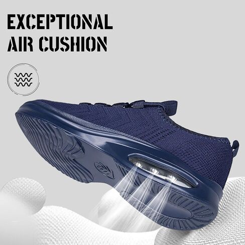 Women's Slip On Walking Shoes Wide Toe Box Tennis Shoes Non Slip Running Extra Wide Width Sneakers Comfortable Breathable Sock Athletic Gym Workout Cross Training Zapatos para Mujer Navy Blue Size 11 in Kuwait