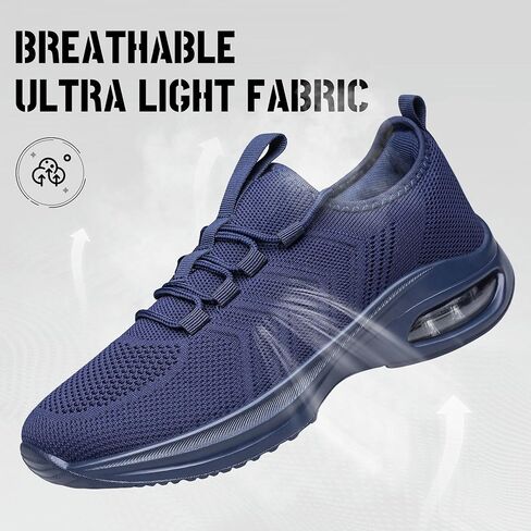 Women's Slip On Walking Shoes Wide Toe Box Tennis Shoes Non Slip Running Extra Wide Width Sneakers Comfortable Breathable Sock Athletic Gym Workout Cross Training Zapatos para Mujer Navy Blue Size 11 in Kuwait
