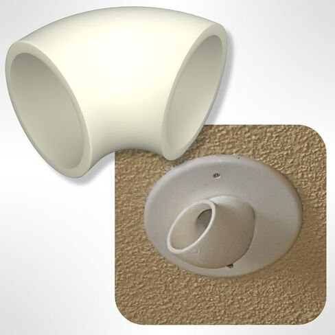 Air Supply Diverter 90 Degree Elbow Spout for SpacePak Unico Register Outlet in Kuwait