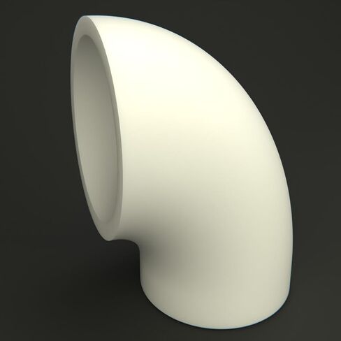 Air Supply Diverter 90 Degree Elbow Spout for SpacePak Unico Register Outlet in Kuwait