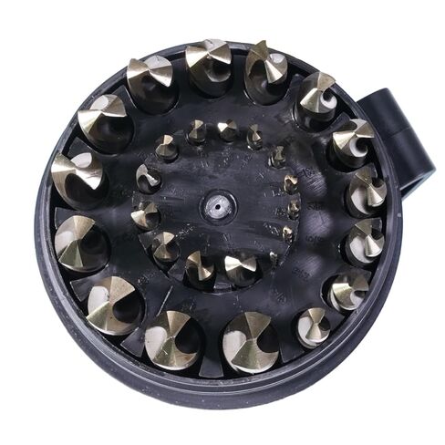 Rodman Reaper Left-Hand Drill Bit Set, 29-Piece | M35 cobalt HSS left-hand bits with 135° split point for removing bolts, studs and screws. Drills through metal. in Kuwait