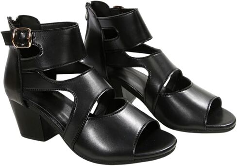 Fashionable and comfortable chunky heel women's sandals. Suitable for daily commuting, gatherings and formal occasions. in Kuwait