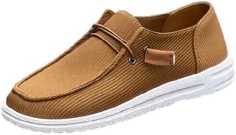 Women's Casual Loafers Slip On Lightweight Comfort Walking Shoes Fashion Canvas Sneakers for Work Travel Daily in Kuwait