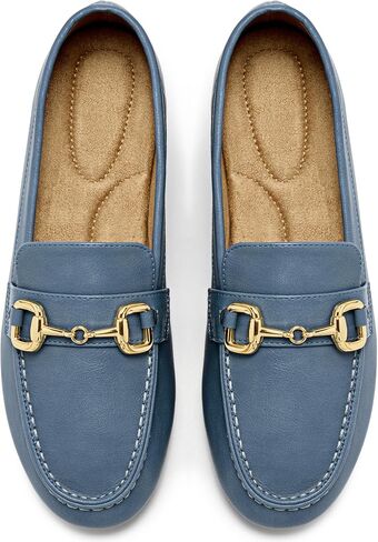 Ecetana Loafers for Women Work Shoes: Comfortable Slip On Professional Business Dressy Flats - Moccasins Penny Loafers for Driving Office Commute in Kuwait