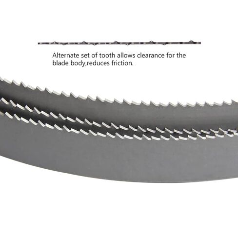 TASP 27" Bandsaw Blades Set (1/2" Wide, 8/12 TPI, 14/18 TPI, 18 TPI) for DeWalt DCS377, Milwaukee 48-39-0572 Portable Band Saw, Bi-Metal M42, Pack of 3 in Kuwait