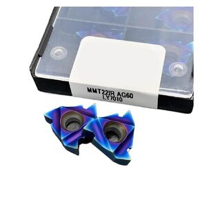 Indexable Lathe Carbide Insert 10PCS 22IR AG60 LY7010 Hard Alloy Metal Thread Turning Tool Cemented Lathe Blade in Kuwait
