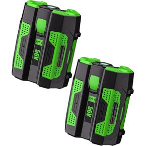 2Pack 56V 5.0Ah Replacement for EGO Battery:Lithium ion Battery BA2800T BA4200T BA1400T Compatible with All EGO 56 Volt Tools and Chargers in Kuwait