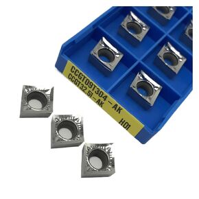 High Toughness Turning Blade Machine Accessories 10PCS CCGT09T302 AK H01 Hard Alloy Internal Turning Tool Aluminum Cutting(CCGT09T304-AK H01) in Kuwait